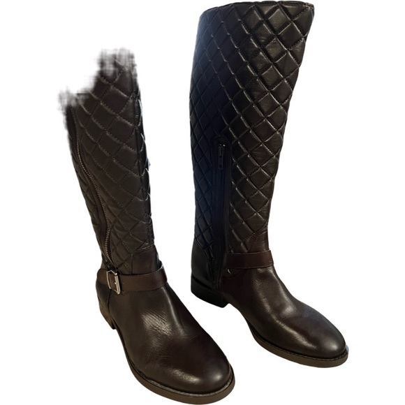 ARTURO CHIANG Quilted Riding Boots Brown - Picture 12 of 12